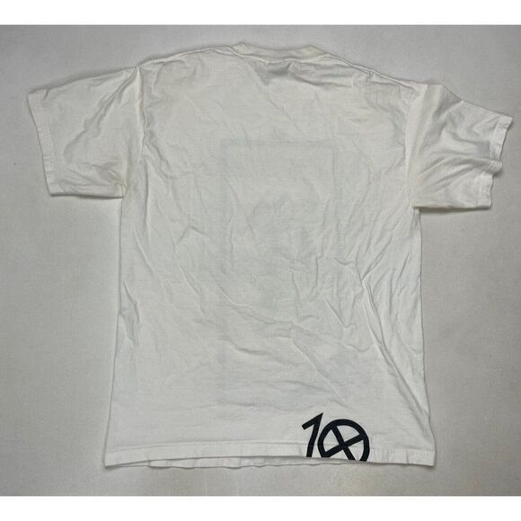 10 Deep Skeleton Graphic T-shirt Men Medium White 10.Deep Short Sleeve - Picture 6 of 9